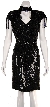 Short Fully Beaded Cocktail Dress