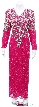Hand Beaded Gown with Oak Leaves Design