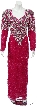 Full Length Sequined Formal Gown 
