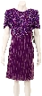 Tea Length Sequin Beaded Dress