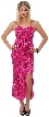 Spaghetti Straps Long Sequined Formal Dress