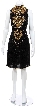 Turtleneck Sleeveless Short Dress with Sequined Bodice