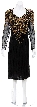 Sunflower Hand Beaded Medium Length Dress