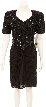 Short Sleeve V-Neck Cocktail Dress