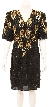 V-Neck Fully Sequined Cocktail Dress