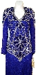 Floral Beaded Mother of the Bride Dress — in close up