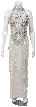 Halter Neck Ffully Beaded Formal Cocktail Dress.