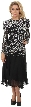 Tea Length Mother of the Bride Sequined Formal Dress