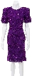 Bursting Flowers Hand Beaded and Sequined Dress