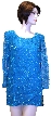 Full Sleeves Sequined Silk Chiffon Blouse
