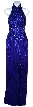 Halter Neck Off Shoulder Pageant Gown