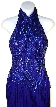 Halter Neck Off Shoulder Pageant Gown — in close up