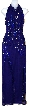 Closed Halter Neck Beaded Pageant Gown