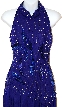 Closed Halter Neck Beaded Pageant Gown — in close up