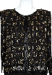 Hand Beaded Box Print Jacket — in closeup