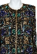 Multi-Colored Sequin Beaded Jacket — in closeup