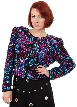 Gold Leaf Style Jacket  — in Black/Multi color