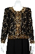 Leaf Print Hand Beaded Jacket