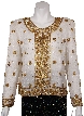 Handbeaded Floral Short Jacket