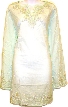 Long Sleeve Beaded Embroidered Top 