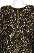 Symmetrical Design Hand Beaded Jacket — in closeup