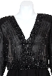 V-neck See-through Beaded Jacket  — in closeup