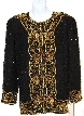 Floral Sequin Pattern Beaded Jacket 