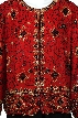 Floral Pattern Hand Beaded Jacket — in closeup