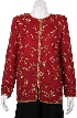 Floral Linked Gold Border Hem Jacket 