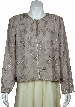 Semi-Circular Floral Print Jacket