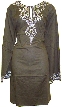 Long Sleeve Beaded Embroidered Top 
