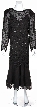 One Piece Beaded Formal Evening Dress