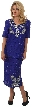 V-Neck Half SleevesTwo Piece Formal Sequined Dress