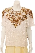 Symmetrical Hand Beaded Sequin Blouse