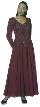 Full Length A-Line Beaded Dress