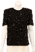 Curving Hand Beaded Detail Top