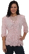 Fully Sequin Beaded Blouse — in Pink