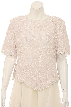 Fully Sequined Beaded Blouse — in White