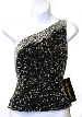 Single Shouldered Beaded Blouse