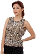 Sequined Blouse with Detailed Beading