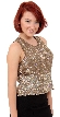 Sleeveless Sequined Blouse