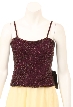 Fully Sequined Spaghetti Strap Sophisticated Blouse