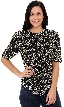 Upside Down Fans Design Hand Beaded/Sequin Blouse
