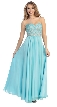 Strapless Floral Sequins Bust Long Formal Prom Dress