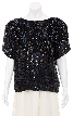 Deary Floral Hand Beaded Pull Over Top