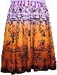 Sequined Multi-Color Print Skirt