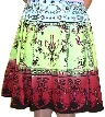 Sequined Multi-Color Print Skirt