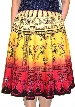 Sequined Multi-Color Print Skirt