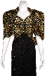 Full Length High Waistline Beaded Dress — in close-up