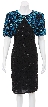 Hand Beaded Formal/Cocktail Short Dress